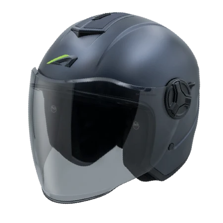 Open Face - MiniJet - S6 Titanium Blue