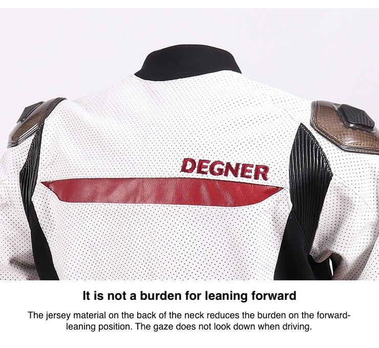 Degner Men Racing Leather Jacket - 20SJ-4