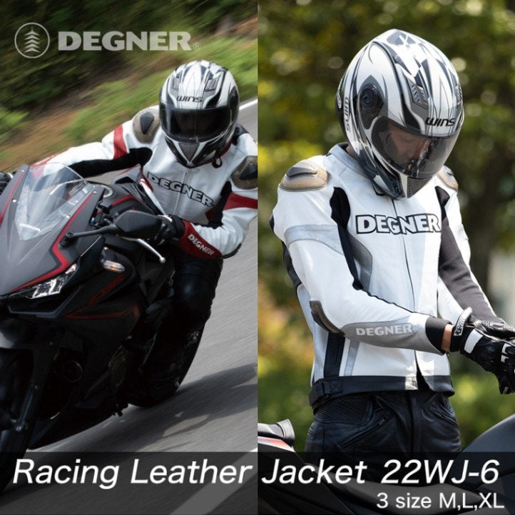 Degner Men Racing Leather Jacket - 22WJ-6